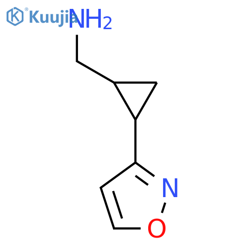 2-(1,2-oxazol-3-yl)cyclopropylmethanamine structure