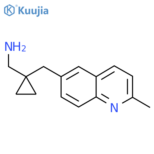 {1-(2-methylquinolin-6-yl)methylcyclopropyl}methanamine structure