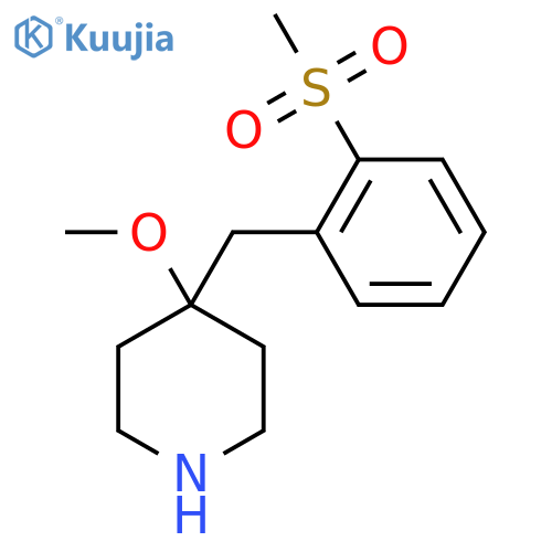 4-(2-methanesulfonylphenyl)methyl-4-methoxypiperidine structure