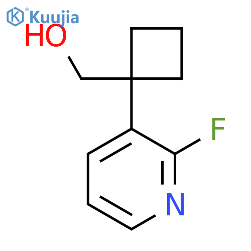 1-(2-fluoropyridin-3-yl)cyclobutylmethanol structure