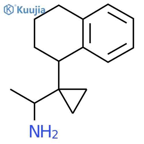 1-1-(1,2,3,4-tetrahydronaphthalen-1-yl)cyclopropylethan-1-amine structure