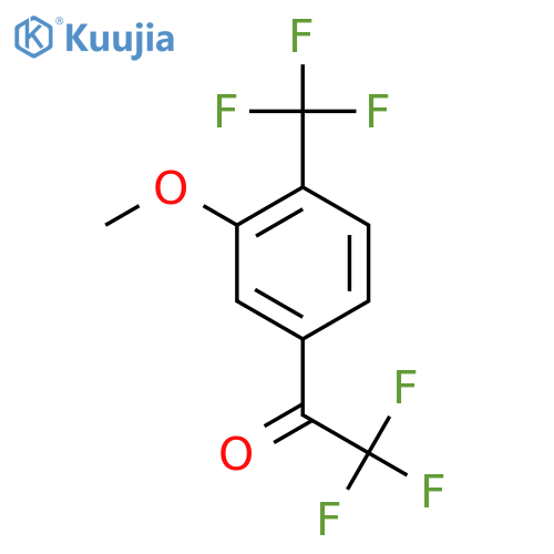 2,2,2-trifluoro-1-3-methoxy-4-(trifluoromethyl)phenylethan-1-one structure