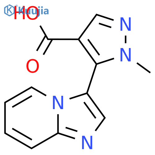 5-{imidazo1,2-apyridin-3-yl}-1-methyl-1H-pyrazole-4-carboxylic acid structure