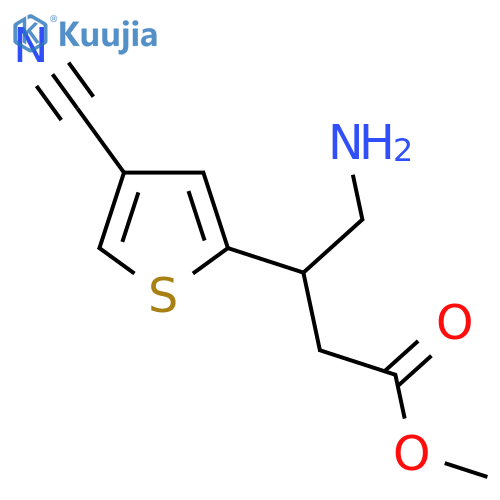 methyl 4-amino-3-(4-cyanothiophen-2-yl)butanoate structure