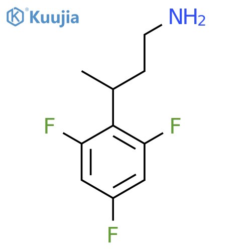 3-(2,4,6-trifluorophenyl)butan-1-amine structure