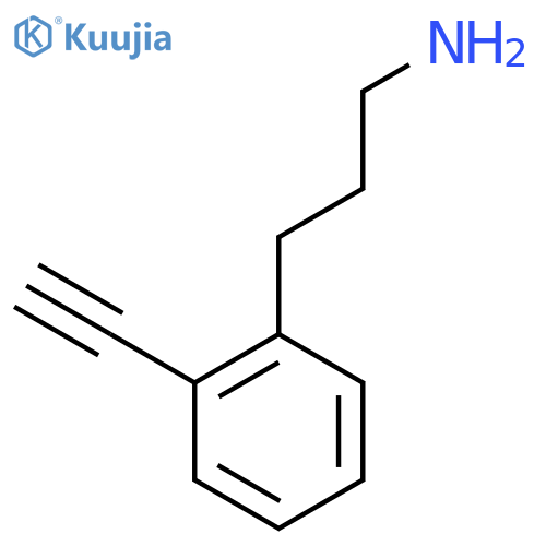 3-(2-ethynylphenyl)propan-1-amine structure