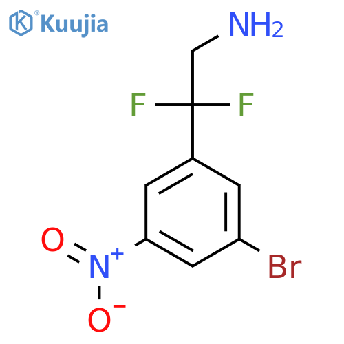 2-(3-bromo-5-nitrophenyl)-2,2-difluoroethan-1-amine structure