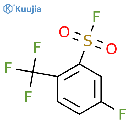 5-fluoro-2-(trifluoromethyl)benzene-1-sulfonyl fluoride structure