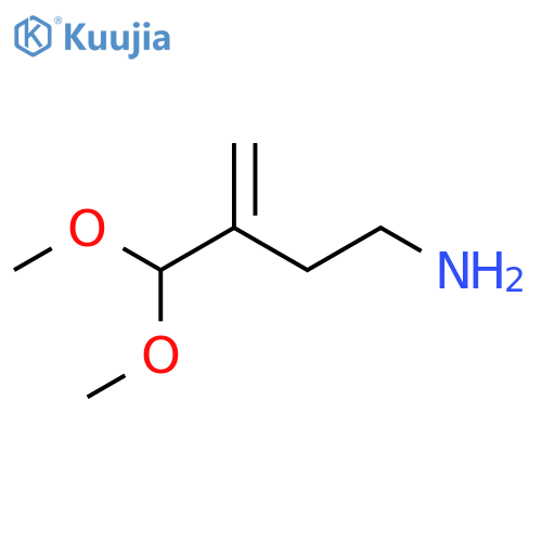 4,4-dimethoxy-3-methylidenebutan-1-amine structure