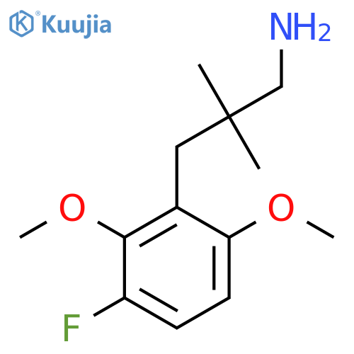 3-(3-fluoro-2,6-dimethoxyphenyl)-2,2-dimethylpropan-1-amine structure