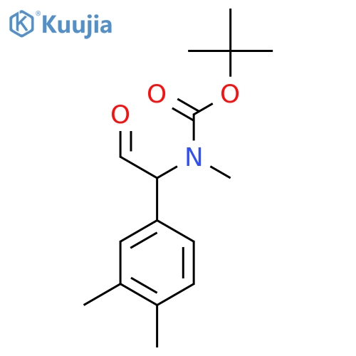 tert-butyl N-1-(3,4-dimethylphenyl)-2-oxoethyl-N-methylcarbamate structure