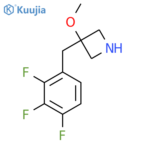 3-methoxy-3-(2,3,4-trifluorophenyl)methylazetidine structure