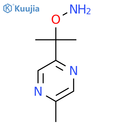 O-2-(5-methylpyrazin-2-yl)propan-2-ylhydroxylamine structure
