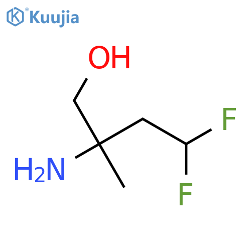 2-amino-4,4-difluoro-2-methylbutan-1-ol structure