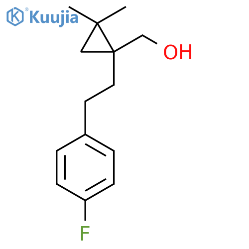 {1-2-(4-fluorophenyl)ethyl-2,2-dimethylcyclopropyl}methanol structure