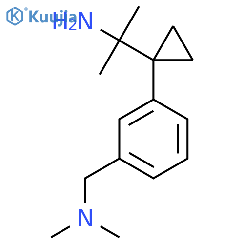 2-(1-{3-(dimethylamino)methylphenyl}cyclopropyl)propan-2-amine structure