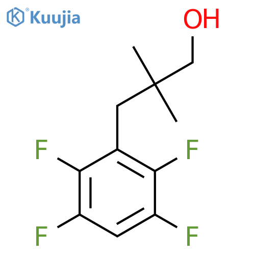 2,2-dimethyl-3-(2,3,5,6-tetrafluorophenyl)propan-1-ol structure