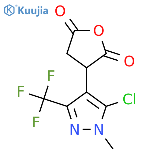 3-5-chloro-1-methyl-3-(trifluoromethyl)-1H-pyrazol-4-yloxolane-2,5-dione structure