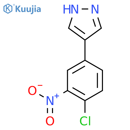 4-(4-chloro-3-nitrophenyl)-1H-pyrazole structure
