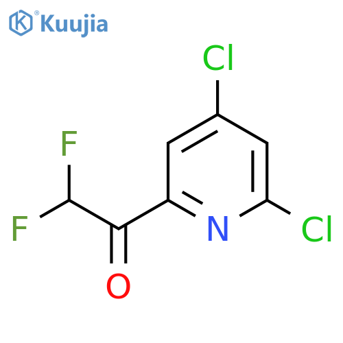1-(4,6-dichloropyridin-2-yl)-2,2-difluoroethan-1-one structure