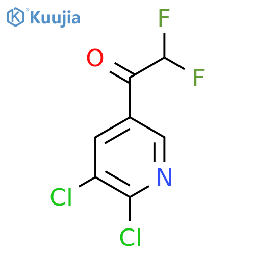 1-(5,6-dichloropyridin-3-yl)-2,2-difluoroethan-1-one structure