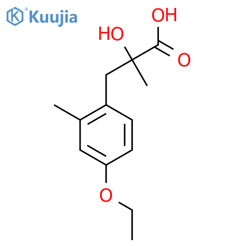 3-(4-ethoxy-2-methylphenyl)-2-hydroxy-2-methylpropanoic acid structure