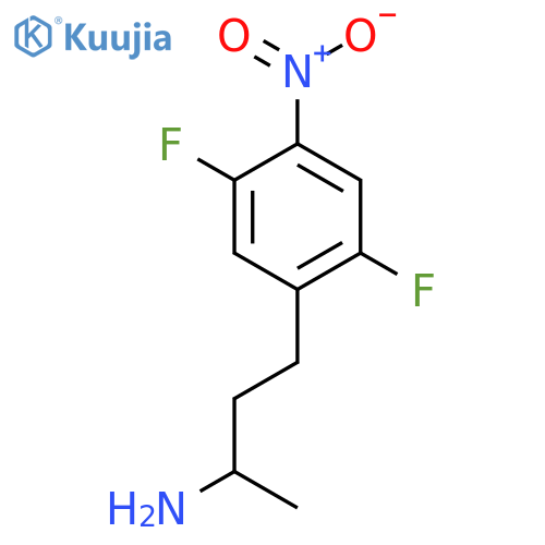 4-(2,5-difluoro-4-nitrophenyl)butan-2-amine structure