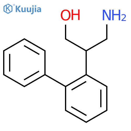 3-amino-2-(2-phenylphenyl)propan-1-ol structure