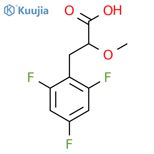 2-methoxy-3-(2,4,6-trifluorophenyl)propanoic acid structure