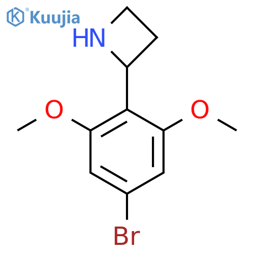 2-(4-bromo-2,6-dimethoxyphenyl)azetidine structure