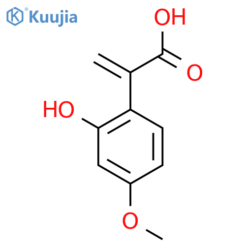 2-(2-hydroxy-4-methoxyphenyl)prop-2-enoic acid structure