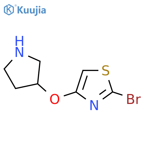 2-bromo-4-(pyrrolidin-3-yloxy)-1,3-thiazole structure