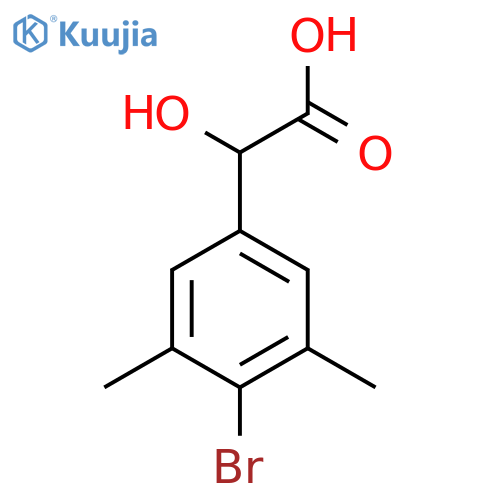 2-(4-bromo-3,5-dimethylphenyl)-2-hydroxyacetic acid structure
