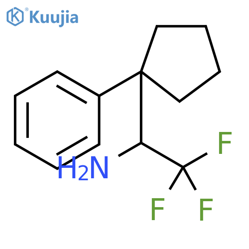 2,2,2-Trifluoro-1-(1-phenylcyclopentyl)ethan-1-amine structure