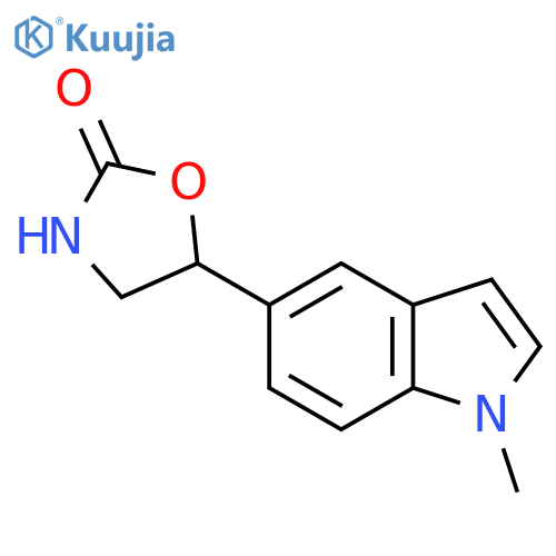 5-(1-methyl-1H-indol-5-yl)-1,3-oxazolidin-2-one structure