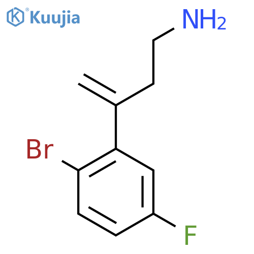3-(2-bromo-5-fluorophenyl)but-3-en-1-amine structure