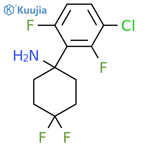 1-(3-chloro-2,6-difluorophenyl)-4,4-difluorocyclohexan-1-amine structure