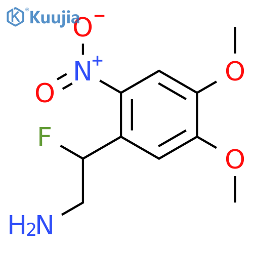 2-(4,5-dimethoxy-2-nitrophenyl)-2-fluoroethan-1-amine structure