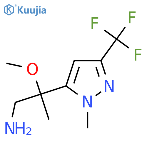 2-methoxy-2-1-methyl-3-(trifluoromethyl)-1H-pyrazol-5-ylpropan-1-amine structure