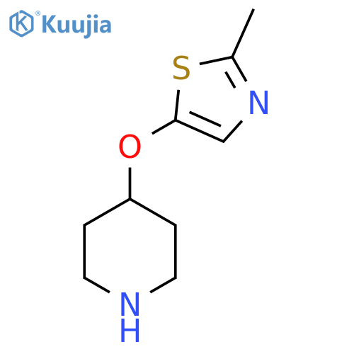 4-(2-methyl-1,3-thiazol-5-yl)oxypiperidine structure
