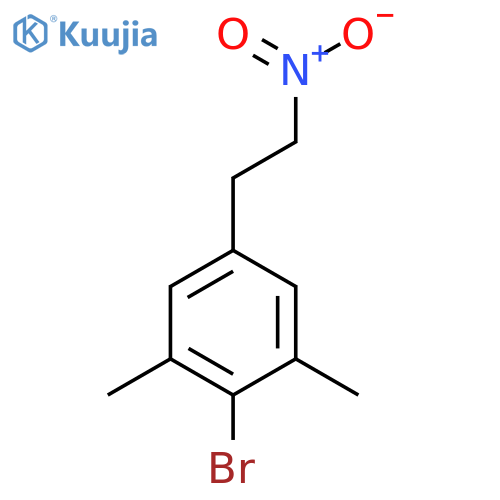 2-Bromo-1,3-dimethyl-5-(2-nitroethyl)benzene structure