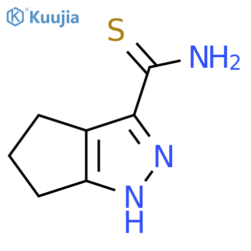 1H,4H,5H,6H-cyclopentacpyrazole-3-carbothioamide structure