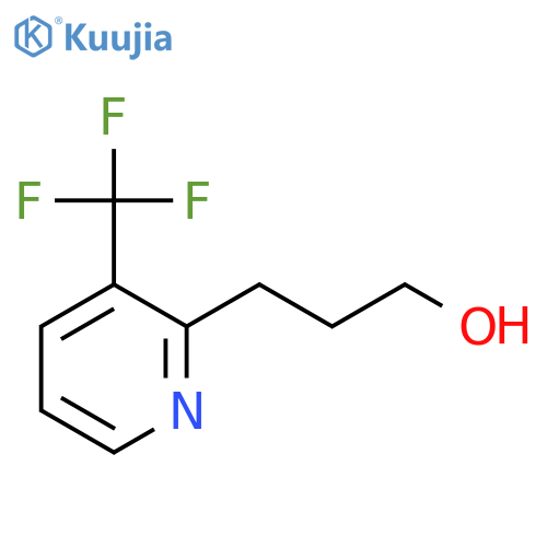 3-3-(trifluoromethyl)pyridin-2-ylpropan-1-ol structure