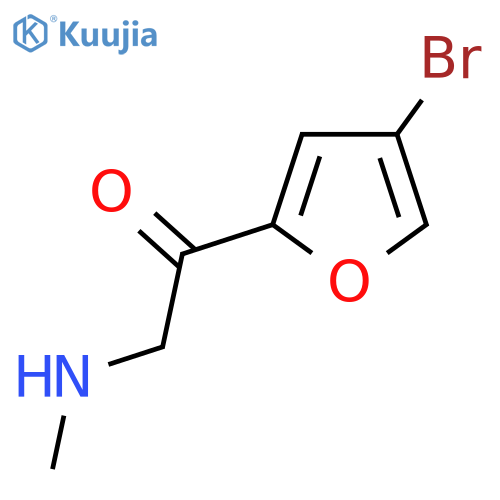 1-(4-bromofuran-2-yl)-2-(methylamino)ethan-1-one structure