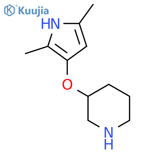 3-(2,5-dimethyl-1H-pyrrol-3-yl)oxypiperidine structure
