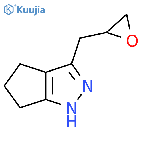 3-(oxiran-2-yl)methyl-1H,4H,5H,6H-cyclopentacpyrazole structure
