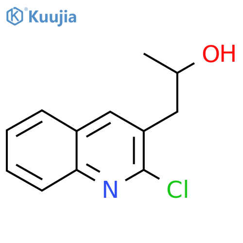 1-(2-chloroquinolin-3-yl)propan-2-ol structure