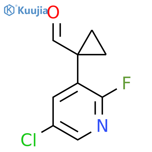 1-(5-chloro-2-fluoropyridin-3-yl)cyclopropane-1-carbaldehyde structure