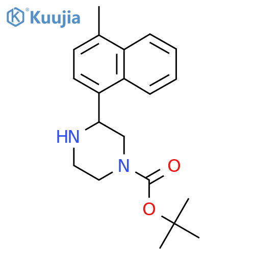 tert-butyl 3-(4-methylnaphthalen-1-yl)piperazine-1-carboxylate structure