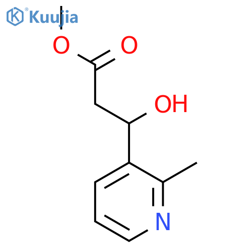 methyl 3-hydroxy-3-(2-methylpyridin-3-yl)propanoate structure